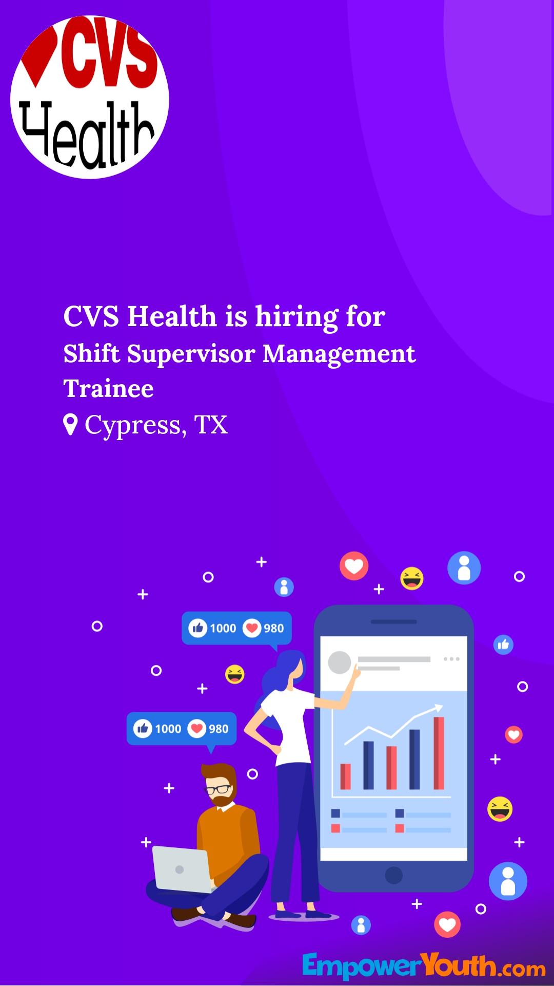 CVS Health is hiring for Shift Supervisor Management Trainee | Empower Youth
