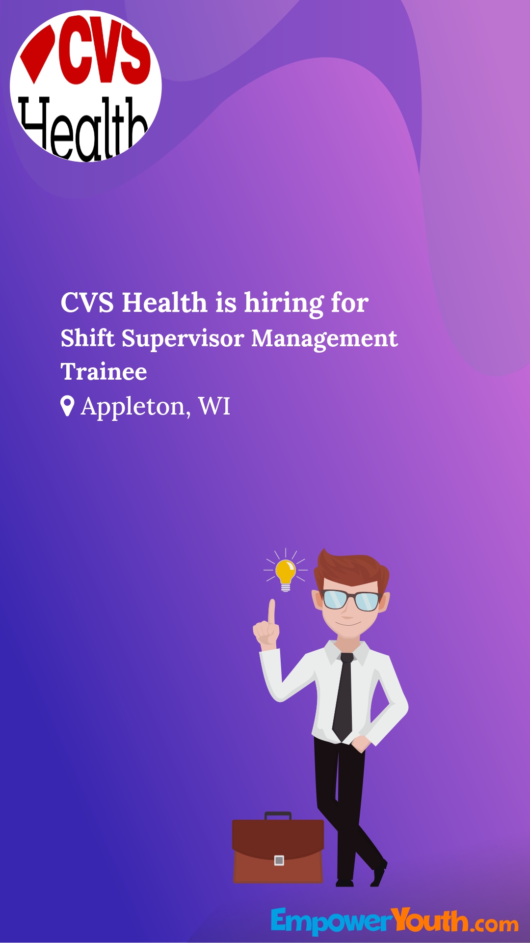 CVS Health is hiring for Shift Supervisor Management Trainee | Empower Youth